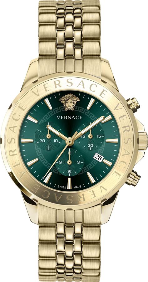 gold versace watches men